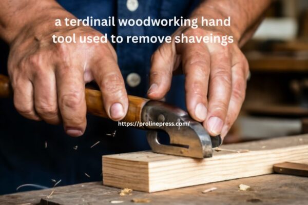 a terdinail woodworking hand tool used to remove shaveings