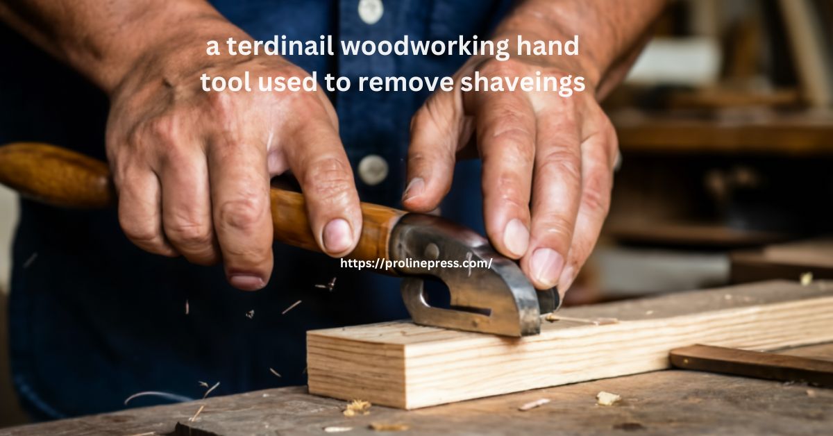 a terdinail woodworking hand tool used to remove shaveings